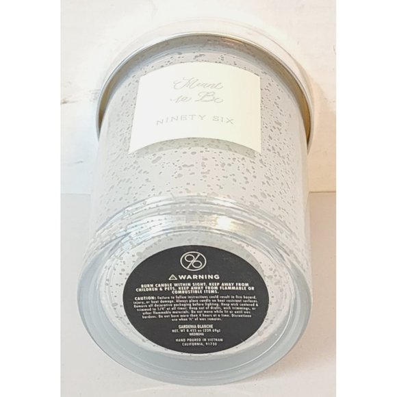 DW Ninety Six "Meant To Be" White Gardenia Scent 8.455 oz Jar Wedding Candle NEW - Picture 5 of 5